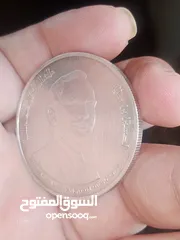  1 10 دنانير اردني فضه 1980 نادره