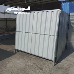  2 سور مؤقت (شينكو) وسقالات جديد و مستعمل و أعمال حداده