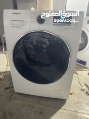  1 غسالة سامسونج 9 كيلو مع حماصه يعني 2 في واحد
