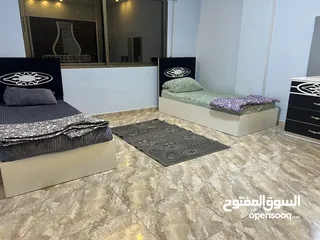  23 شقه مفروشه للابجار الزرقاء الجديده