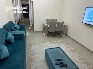  9 (md sabir )Two rooms and a hall, two bathrooms, a balcony overlooking the sea, furnished, in Sharjah