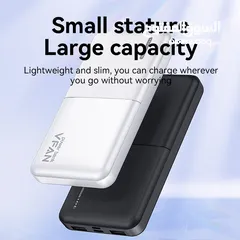  2 باور بانك شاحن محمول مميز VFan F04 Power Bank 10000mAh Dual Charging Devices