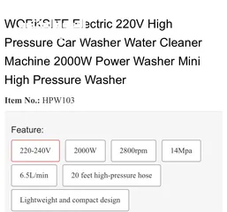  6 Pressure washer