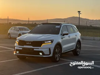  20 كايا سورينتو 2023 فل الفل  فتحة سقف بانوراما  4x4 ///240Hp بنزين + كهرباء  ( Haybrid) 1600cc