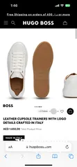  4 LEATHER CUPSOLE TRAINERS WITH LOGO DETAILS CRAFTED IN ITALY