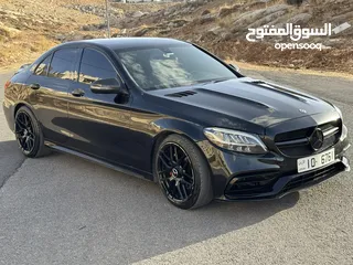  2 مرسيدس  c200 2019 c63s مواصفات خاصه AMG سبيشال كرت ابيض بلاك اديشن