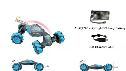  3 سيارة لعبة مع أدوات التحكم بها toy car with it's control tools