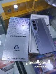 5 مشغل ايام Kamon 40 pro 5G رام 24 جيجا 256 مكفول سنة أغراضة والكرتونه الأصلية متوفر توصيل