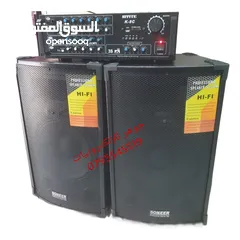  4 طقم سماعات DJ 12 انش امبليفير داخلي كهرباء فل مواصفات صوت زلزال