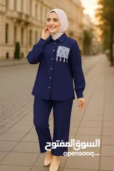  6 طقم ستاتي قميص و بنطلون خامة السي واي