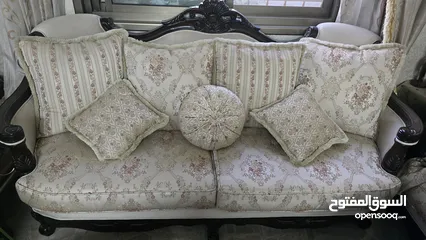  3 طقم كنبايات خشب زان