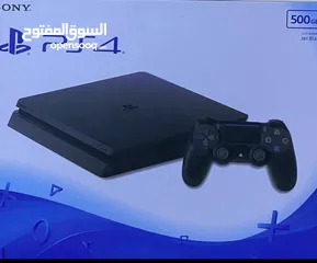  1 PlayStation 4 مستعمل استعمال قليل كلش+ دركسون نص فره