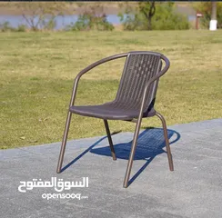  8 كرسي خارجي معدن وعظم الآن بسعر حرررق
