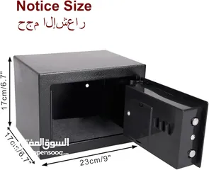  6 خزنة نقود قياس 23*17*17 باسورد +مفتاحين لحماية ممتلكاتك