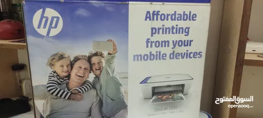  4 طابعة HP DeskJet 2630 أصلية بحالة ممتازة – طباعة لاسلكية من الهاتف