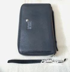  2 MONT BLANK شنطه جلد اسود