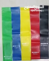  8 بكج اربطة تمارين المقاومه عدد 5 شريط مطاط التمارين الرياضيه شريط شد مقاومه رياضي تقويه و شد العضلات