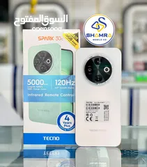  5 جهاز جديد بالكرتونة سبارك 30c رام 8 و 12 و 16 جيجا 128 و 256 مكفول سنة متوفر توصيل
