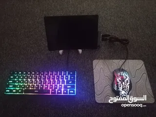  28 كت العاب للهاتف كامل (كيبورد+ماوس+ماوس باد+usb hub+ستاند) كت كامل للهاتف والتابلت تقدر تشتري شغلة