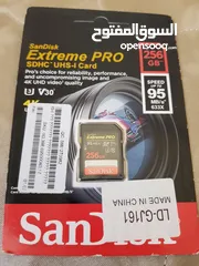  3 سعر حرق 20 SD CARD SANDISK EXTREME  PRO 256GB 95MB/S كرت ذاكرة 256 جيجا
