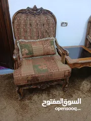  4 طقم كنب زان+طربيزات زان وزجاج