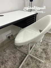  4 desk + chair from ikea