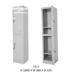  2 Full steel single wardrobes