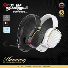  1 Fantech WHG02 Wireless Headset Harmony سماعة فانتيك هارموني تعمل على جميع الأجهزة ب3 طرق مختلفة
