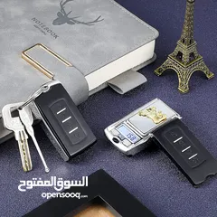  6 اصغر ميزان على شكل مفتاح سياره ميزان غرامات سهل الحمل  حمولة 200 غرام وحساسية 0.01