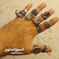  13 خواتم فضه عيار 925