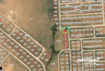  3 قطعة ارض جنوب عمان من اراضي القسطل تجارية على شارعين للبيع