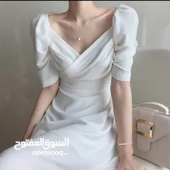  1 فستان ابيض - كاجوال