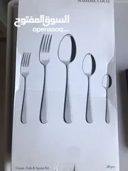  8 طقم ملاعق وشوك وسكاكين موديل كراون  Crown Fork,Spoon  & Knife set