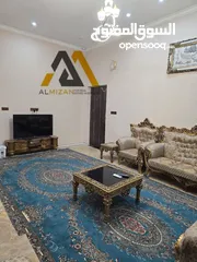  6 شقة مؤثثة للايجار - حي صنعاء طابق ارضي موثثة بالكامل موقع ممتاز