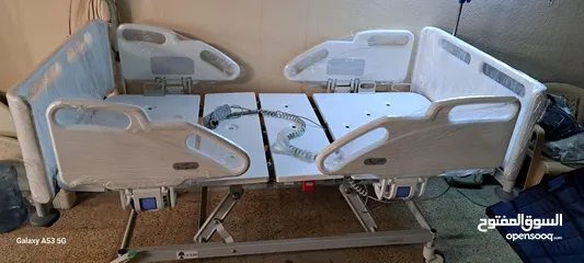  2 سرير طبي كهرباي معا مرتبه طبيه يعمل بريموت 10حركات