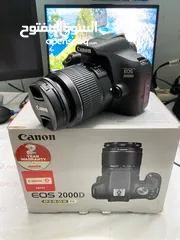  2 كاميرا كانون D2000  جديده بالكرتونه