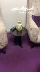  2 اثاث مستعمل خفيف صوبة غاز + طقم طربيزات +سجاده حجم 4*4  لون بيج+ برادي اكثر من شكل ولون + رفوف خضار