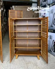  1 خرانه احذيه بخشب البامبو