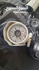  4 كاميرات تصوير عدد 12 غير مستخدمات مع جهاز DVR للبيع بسعر 55دينار عليهم آثار شحابير بسيطة تزال بالمسح