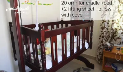  1 Baby Wooden Cradle