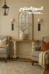  2 كونسول خشب فنتج ستايل
