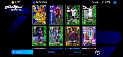  7 حساب بيس للبيع ريىتينق3130في 4600توكنزه و20مليون gp وست مدربين و500لاعب مربوط بكونامي فقط للجادين