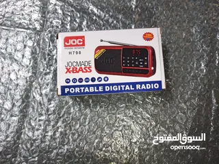  2 خصم راديو محمول جديد - اف ام-يو اس بي