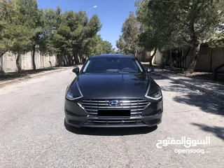  8 هيونداي سوناتا هايبرد 2020 فحص كامل ممشى قليل بحالة الوكالة للبيع بسعر مغري