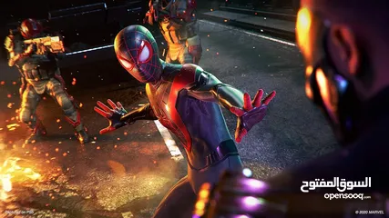  7 Marvel's Spider-Man: Miles Morales (PS4) CD سي دي سبايدر مان مايلز جديد من الحزام الازرق