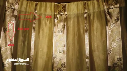 8 curtains mixed colors and different sizes 2 pair by whatsapp as New in Description