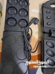  6 آلة سلاش  وآلة وافل معاها قالبين غير مستخدم نهائيا