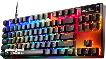  6 SteelSeries Apex Pro TKL Gen 3 HyperMagnetic افضل كيبورد في العالم من ستيل سيريس قابل لتعديل السرعة