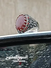  17 خواتم عقيق يمني وهندي اصلي وفضه اصليه جديد ومستعمل اسعار التخفيض