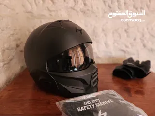  1 motorcycle helmet scorpion  combat 2 EXO خوذة دراجة نارية.